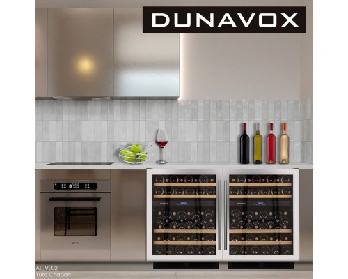Винный шкаф Dunavox DX-53.130SDSK/DP