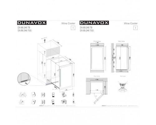 Винный шкаф Dunavox DX-89.246TSS