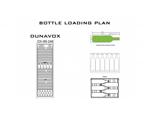 Винный шкаф Dunavox DX-89.246TSS