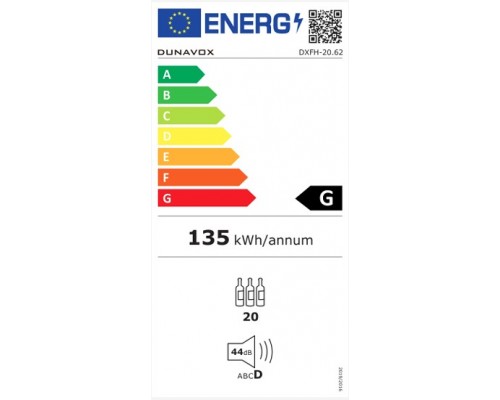 Винный шкаф Dunavox DXFH-20.62