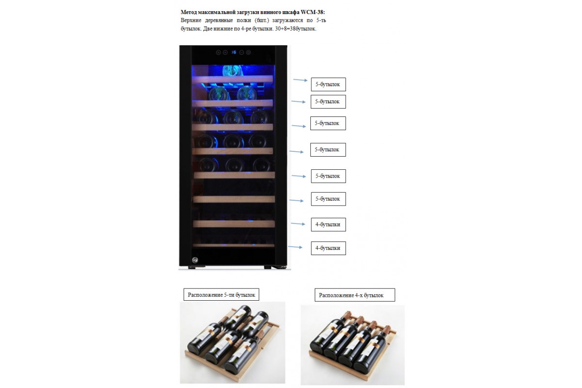 Винный шкаф ecotronic wcm2 21de