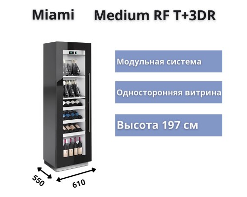 Винная витрина Enofrigo Miami Medium RF T+3DR