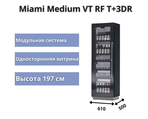 Винная витрина Enofrigo Miami Medium VT RF T+3DR Винная витрина Enofrigo Miami Medium VT RF T+3DR