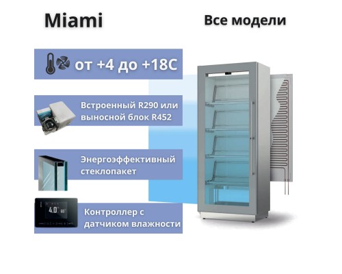 Винная витрина Enofrigo Miami RF T+3DR