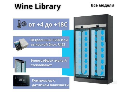 Винная витрина Enofrigo Wine Library 2P 4V H260 