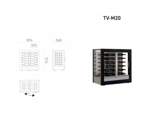 Винный шкаф Della Marta Teca TV-M20 Professional   