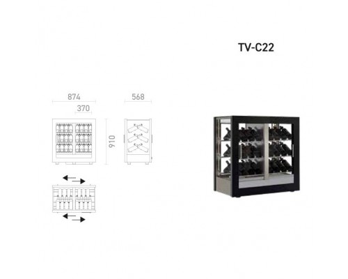 Винный шкаф Della Marta Teca TV-C22 Professional   