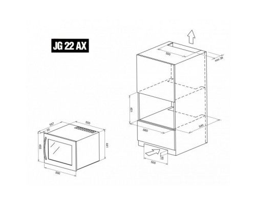 Винный шкаф IP Industrie JG 22 AX