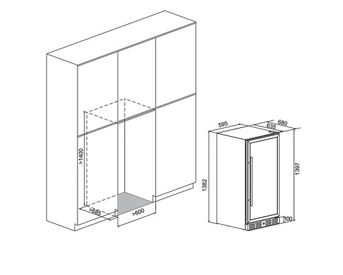 Винный шкаф Meyvel MV116-KST2 