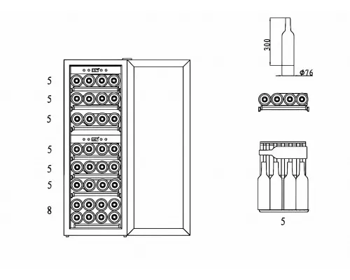 Винный шкаф Caso WineComfort 380 Smart