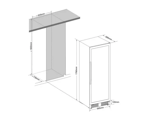 Винный шкаф Cellar Private CP165-2TB