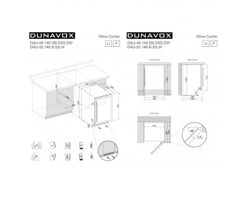 Винный шкаф Dunavox DAU-46.146DSS