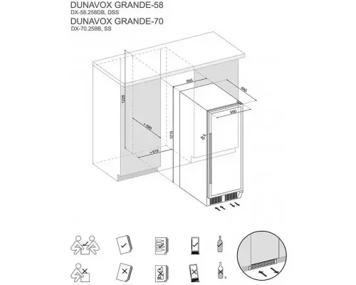 Винный шкаф Dunavox DX-70.258B Винный шкаф Dunavox DX-70.258B