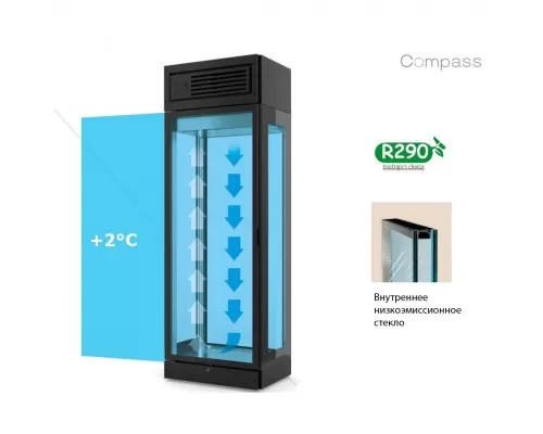 Морозильная витрина Enofrigo Compass двухсторонняя H2400 BT 2/3VP
