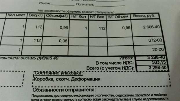 запись о состоянии упаковки запись о состоянии упаковки фото