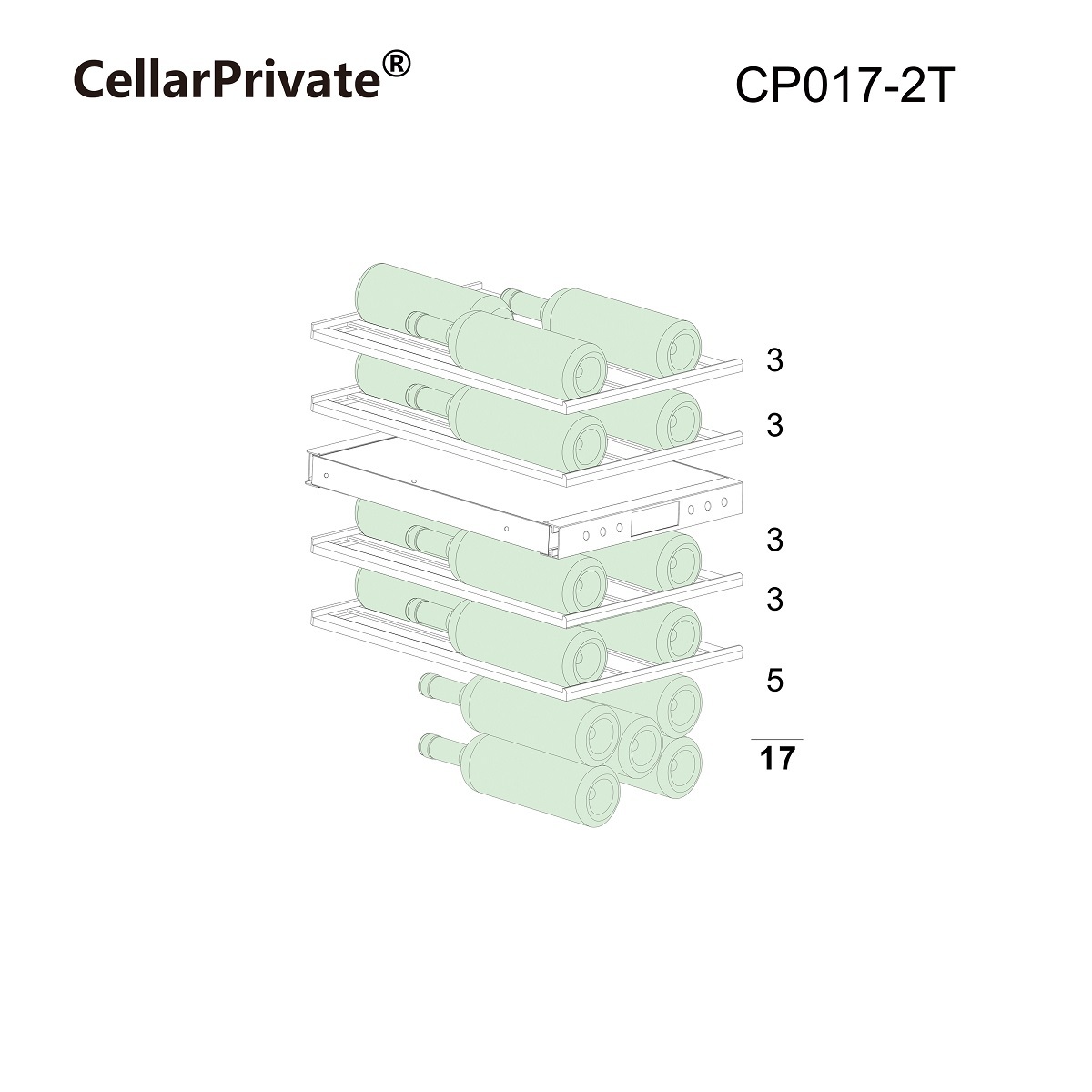 Винный шкаф Cellar Private CP017-2T