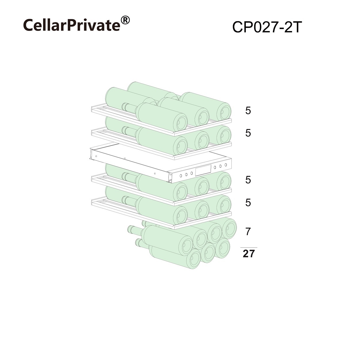 Винный шкаф Cellar Private CP027-2T