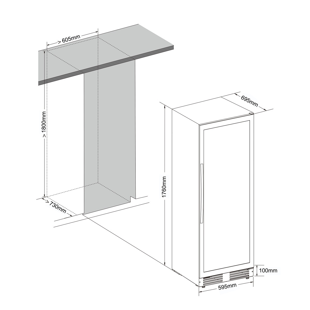 Винный шкаф Cellar Private CP165-1TB