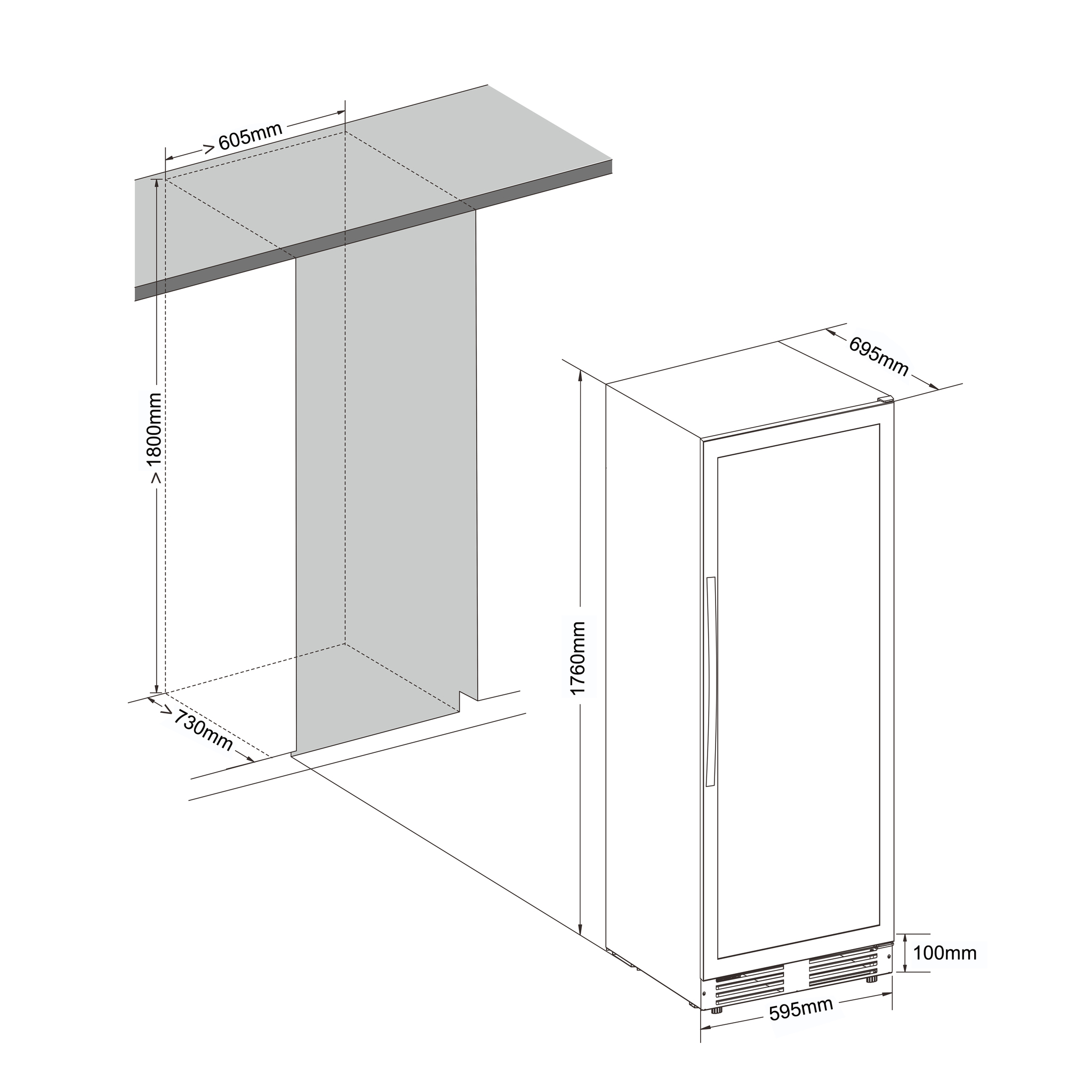 Винный шкаф Cellar Private CP165-2TW