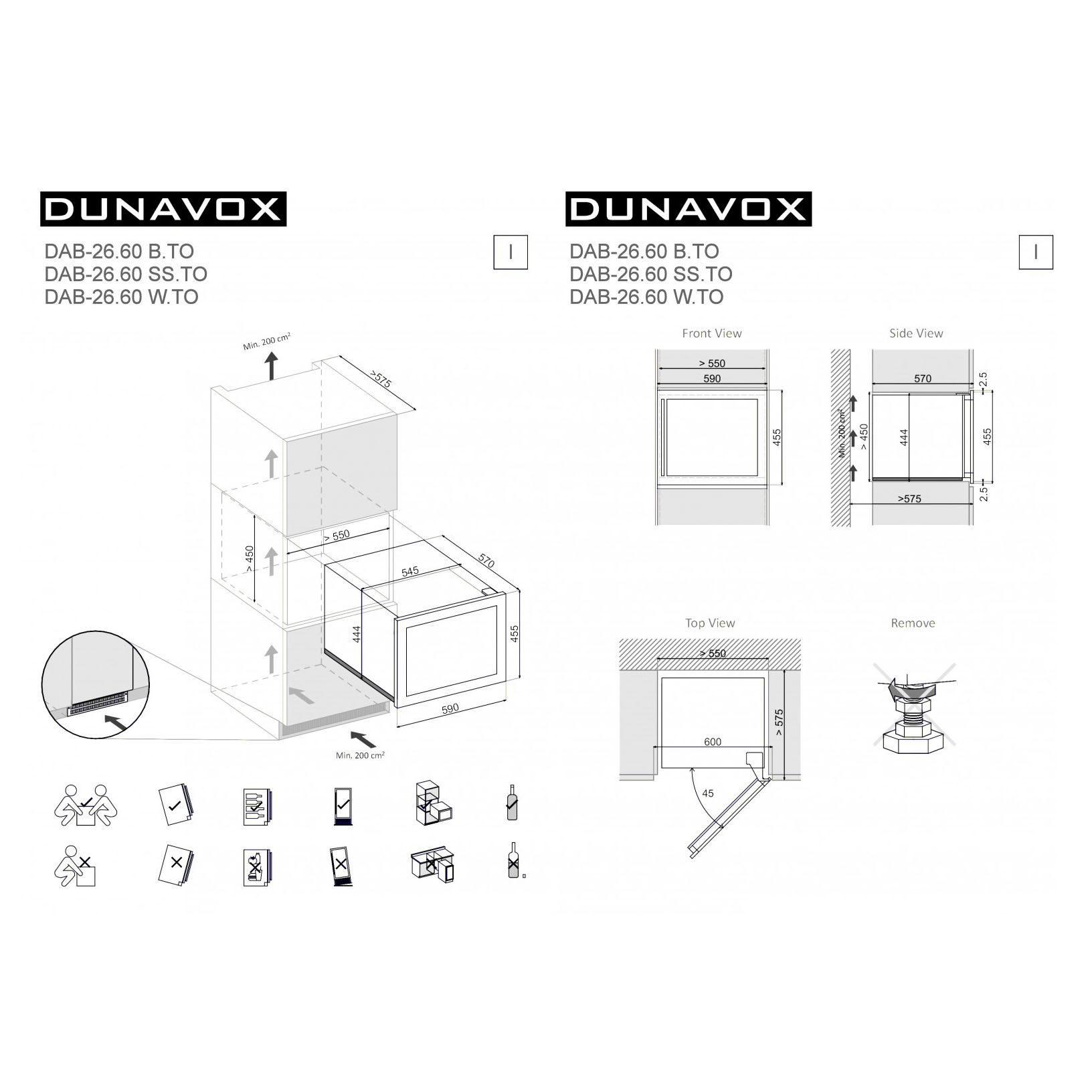 Винный шкаф Dunavox DAB-26.60W.TO
