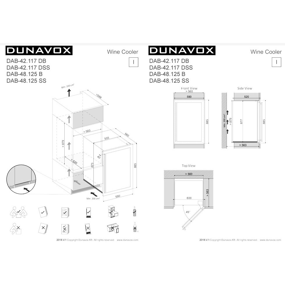 Винный шкаф Dunavox DAB-42.117DSS
