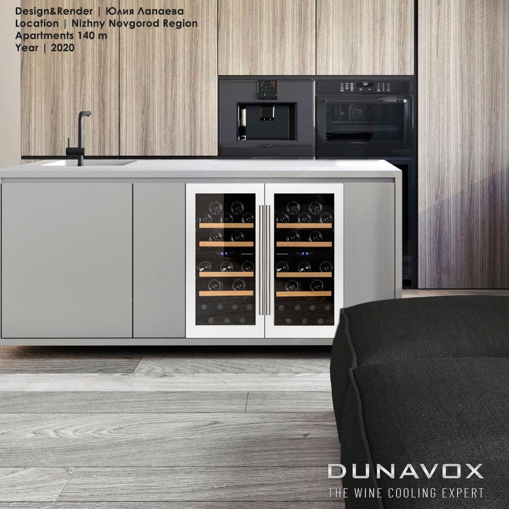 Винный шкаф Dunavox DAU-32.78DW