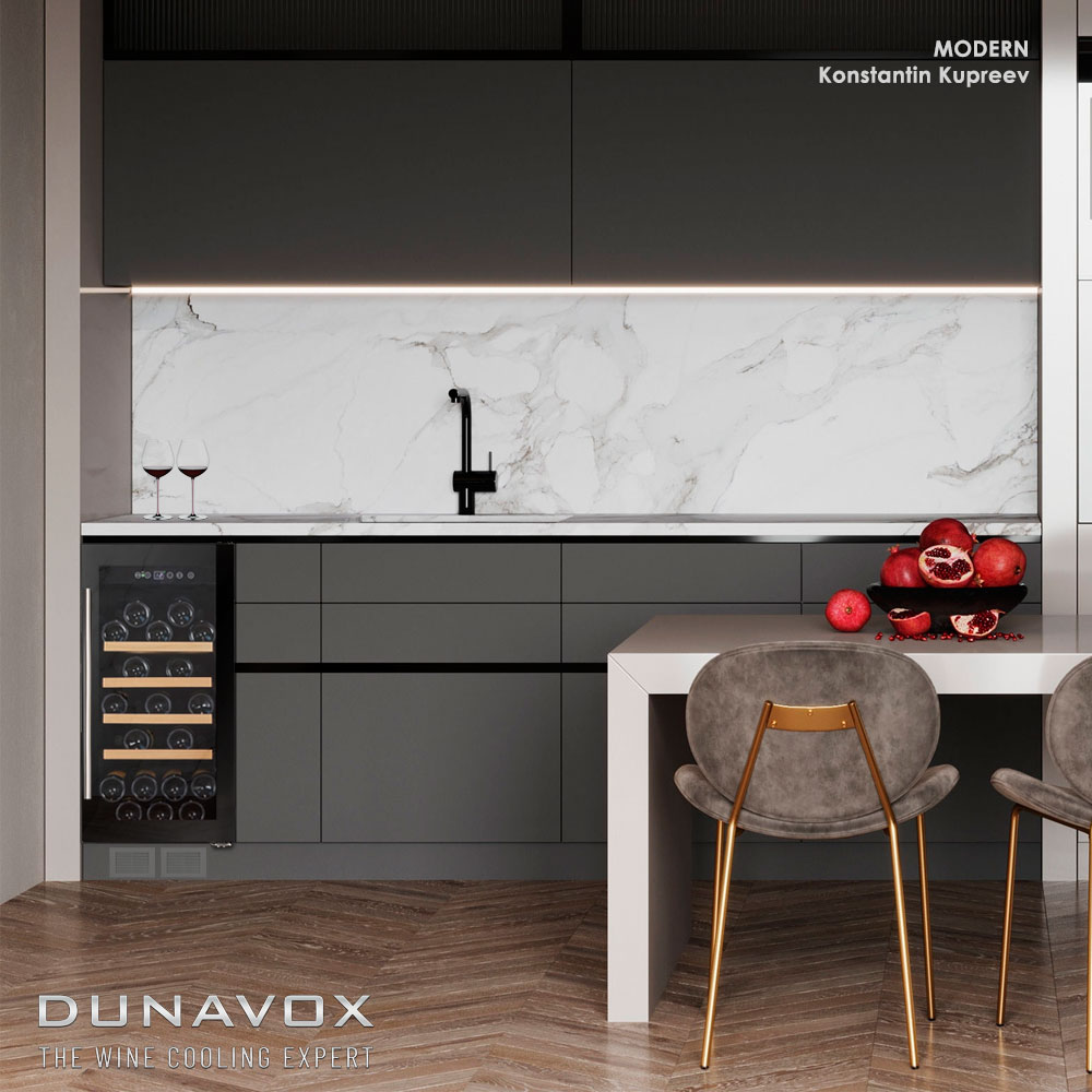 Винный шкаф Dunavox DAU-32.81B уценка