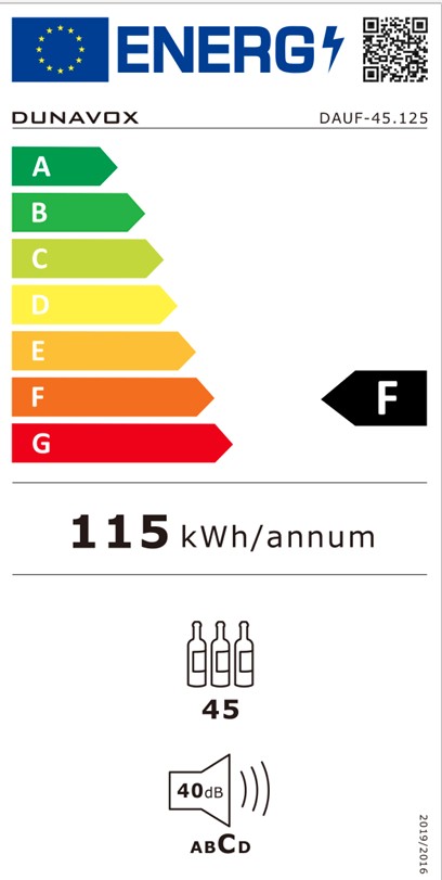 Винный шкаф Dunavox DAUF-45.125DB.TO