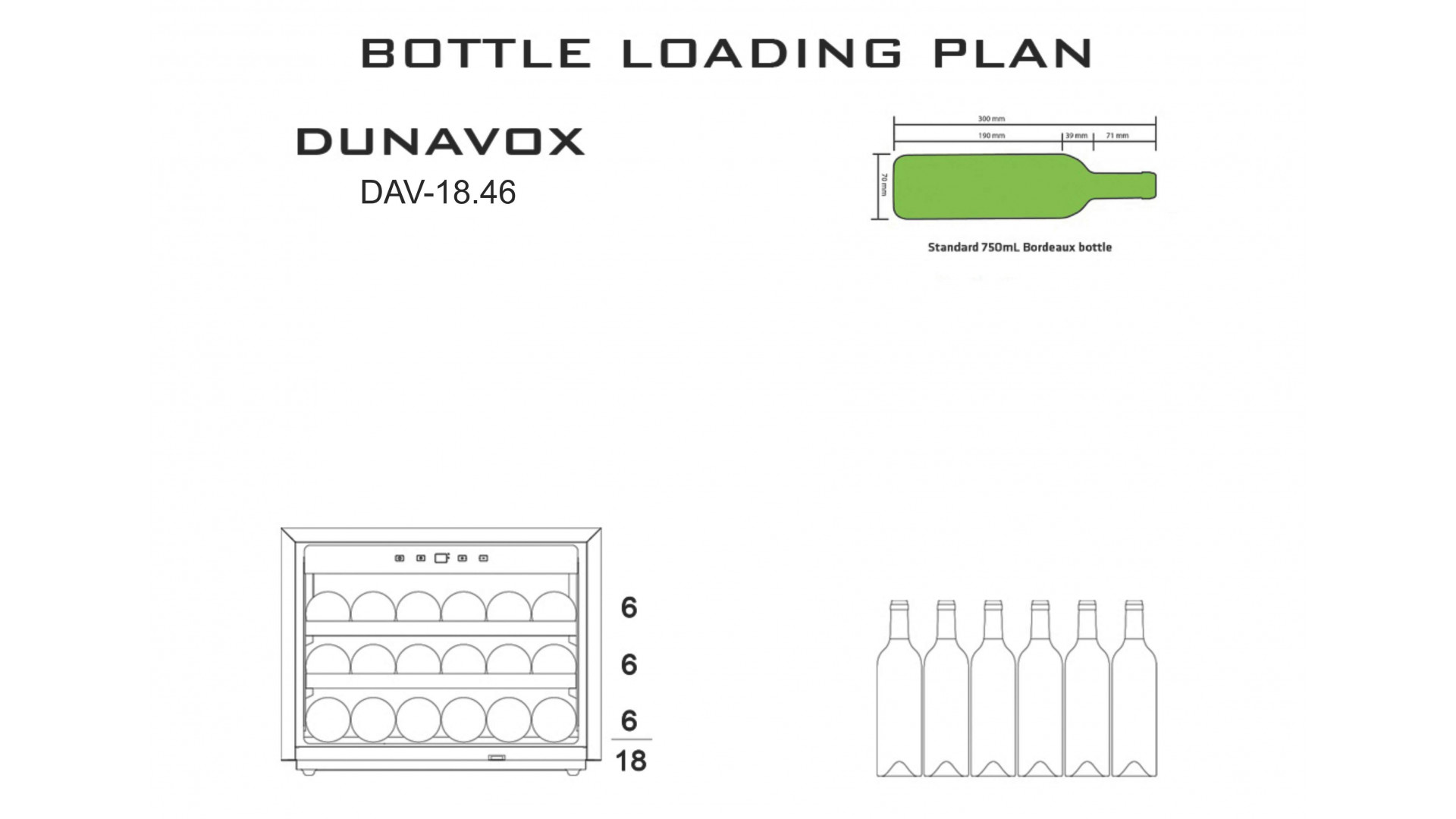 Винный шкаф Dunavox DAV-18.46B.TO