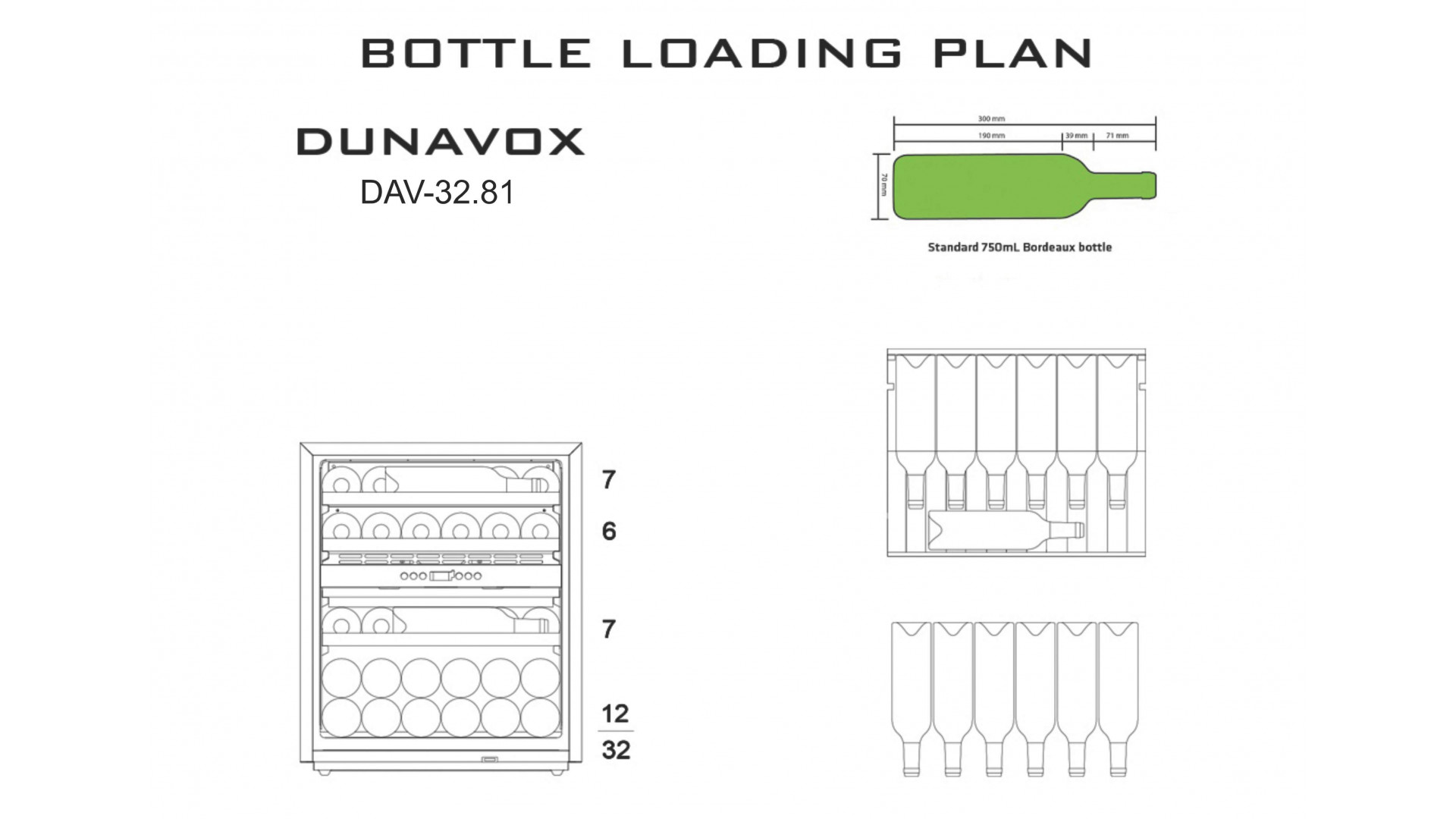 Винный шкаф Dunavox DAV-32.81DOP.TO