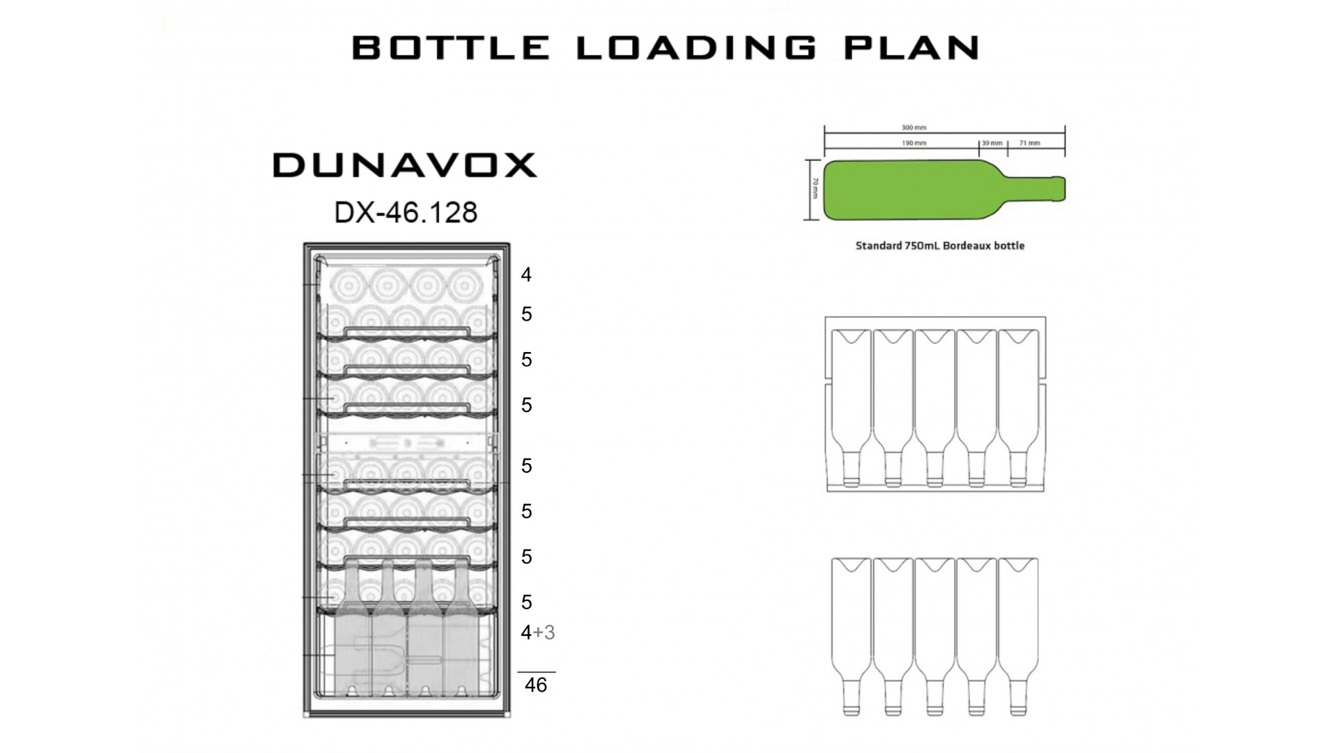 Винный шкаф Dunavox DX-46.128DK