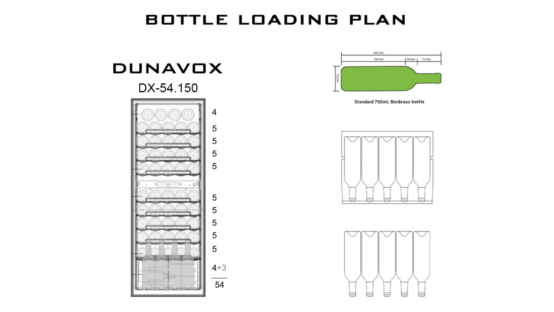 Винный шкаф Dunavox DX-54.150DK