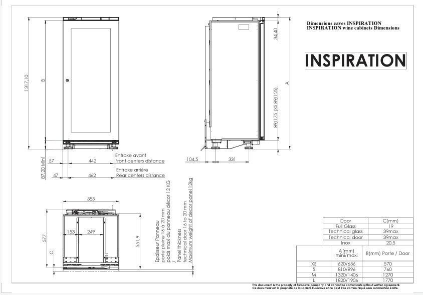 Винный шкаф EuroCave D-INSP-M Full Glass