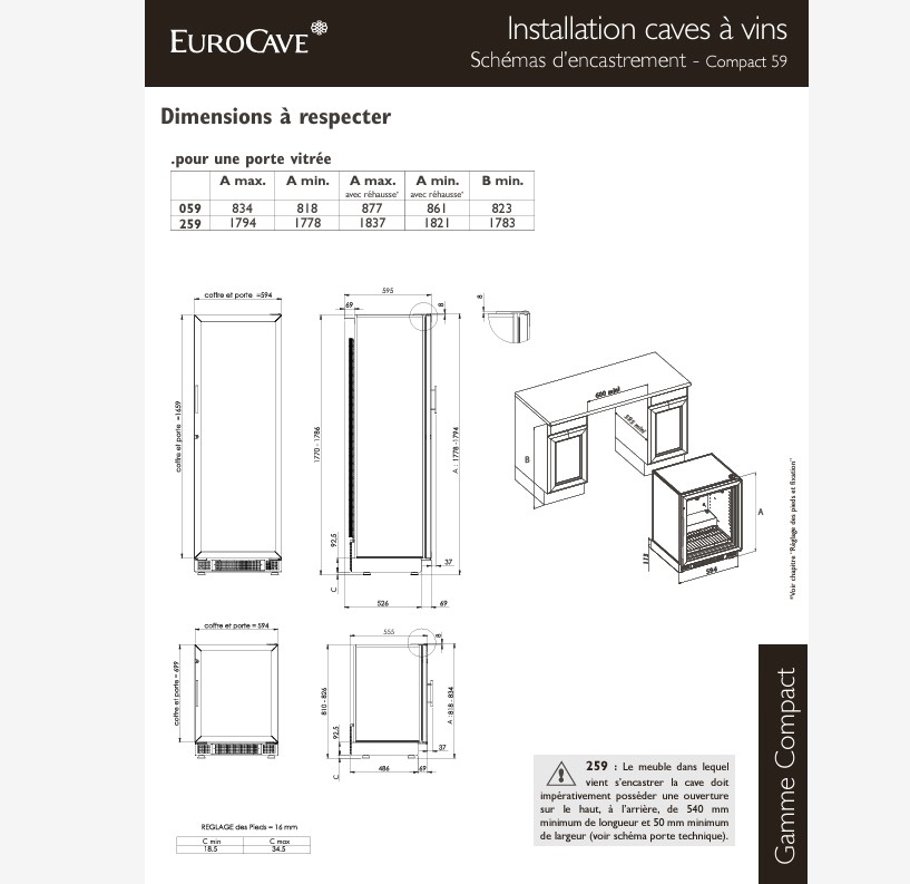 Винный шкаф EuroCave V-059 Tech