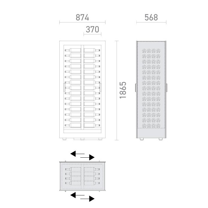 Винный шкаф Della Marta Teca TBV-H10 Professional   