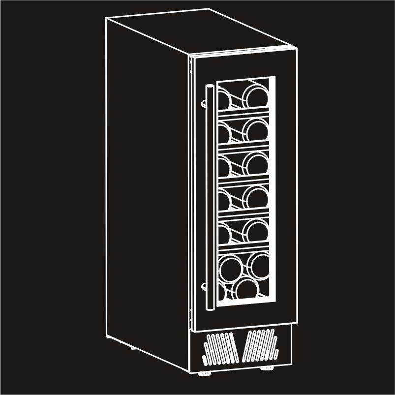 Винный шкаф Meyvel MV19-KBT1